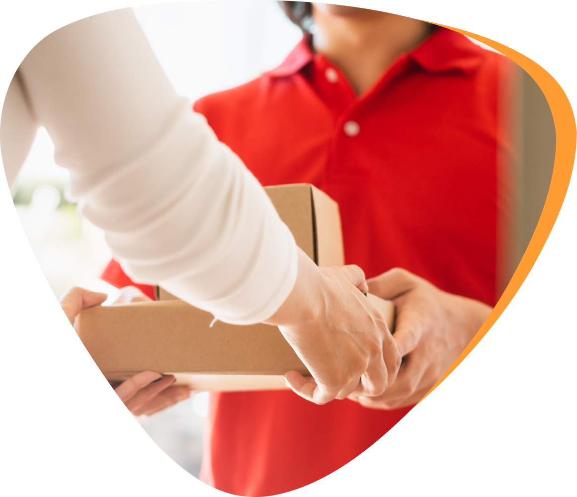 parcels being accepted by recipient