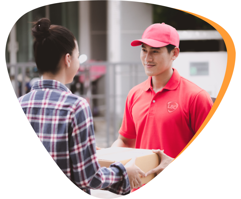 man delivering a package